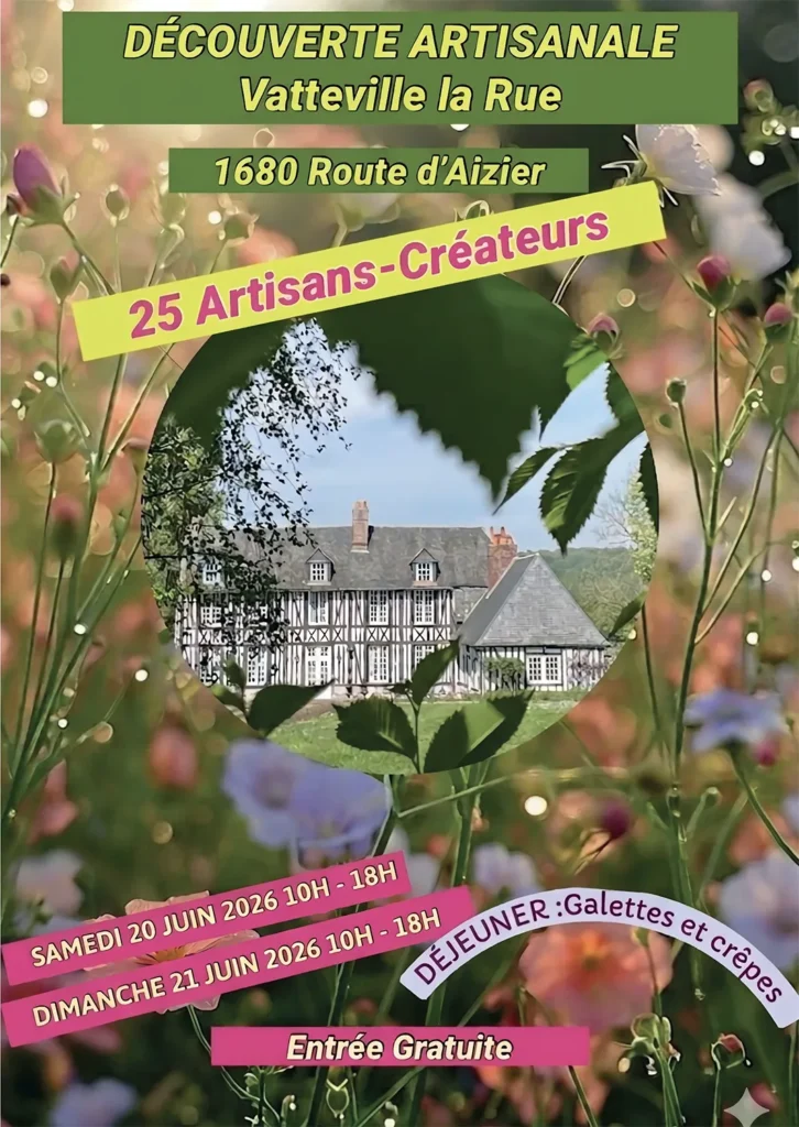 Découverte Artisanale les 21 & 22 juin 2026 au Manoir de Neuville